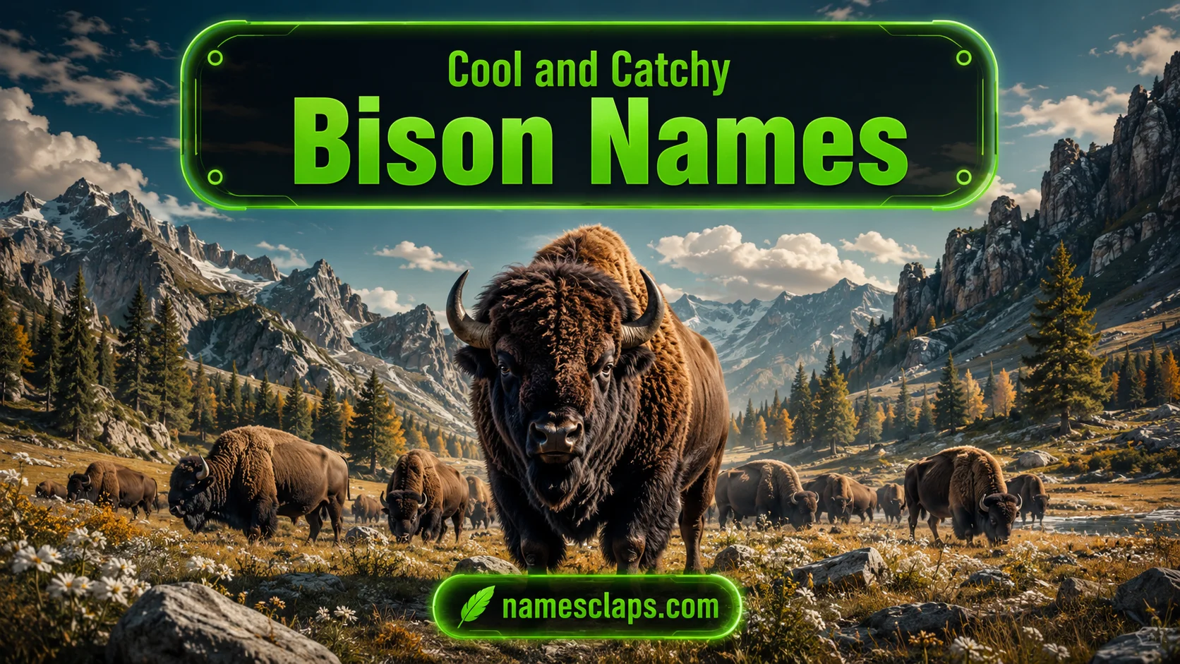 Cool And Catchy Bison Names