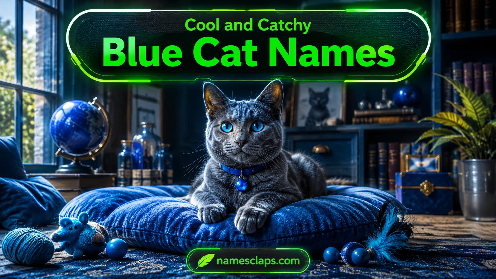 Cool And Catchy Blue Cat Names