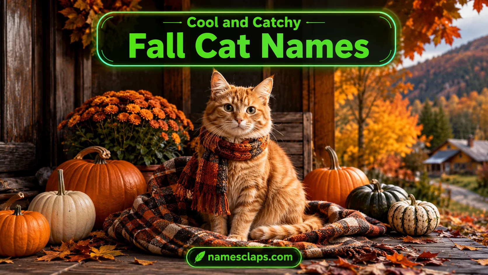 Cool And Catchy Fall Cat Names