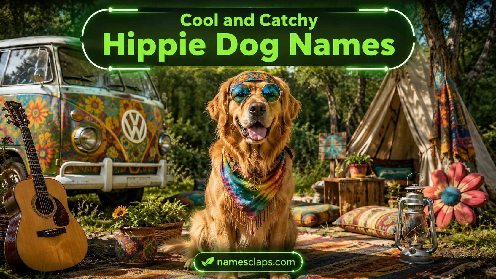Cool And Catchy Hippie Dog Names