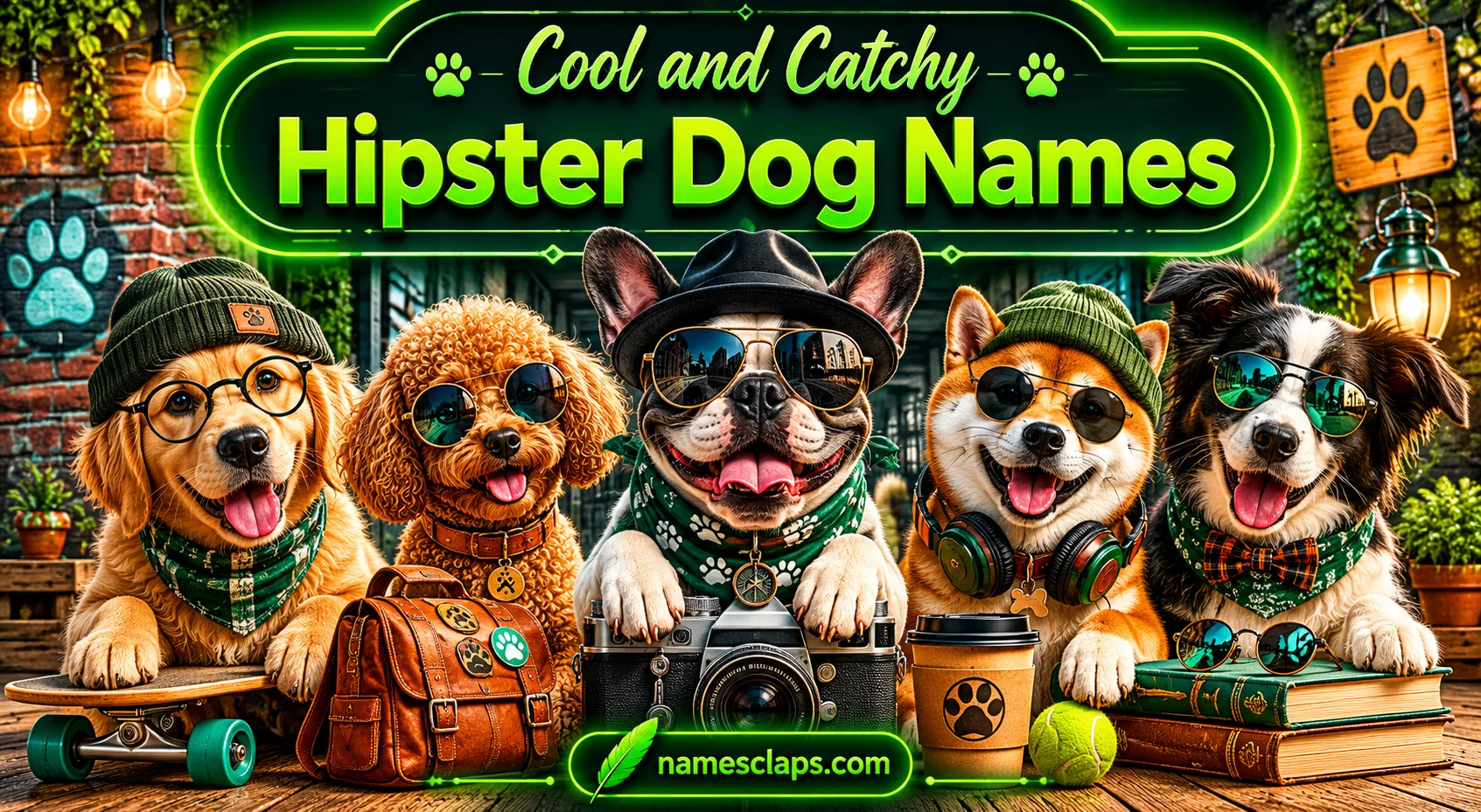 Cool And Catchy Hipster Dog Names