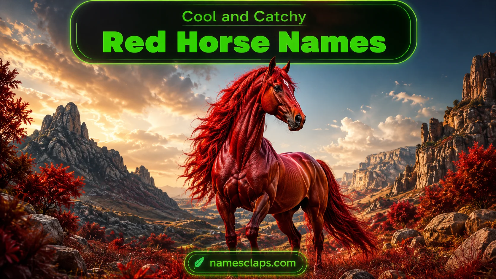 Cool And Catchy Red Horse Names