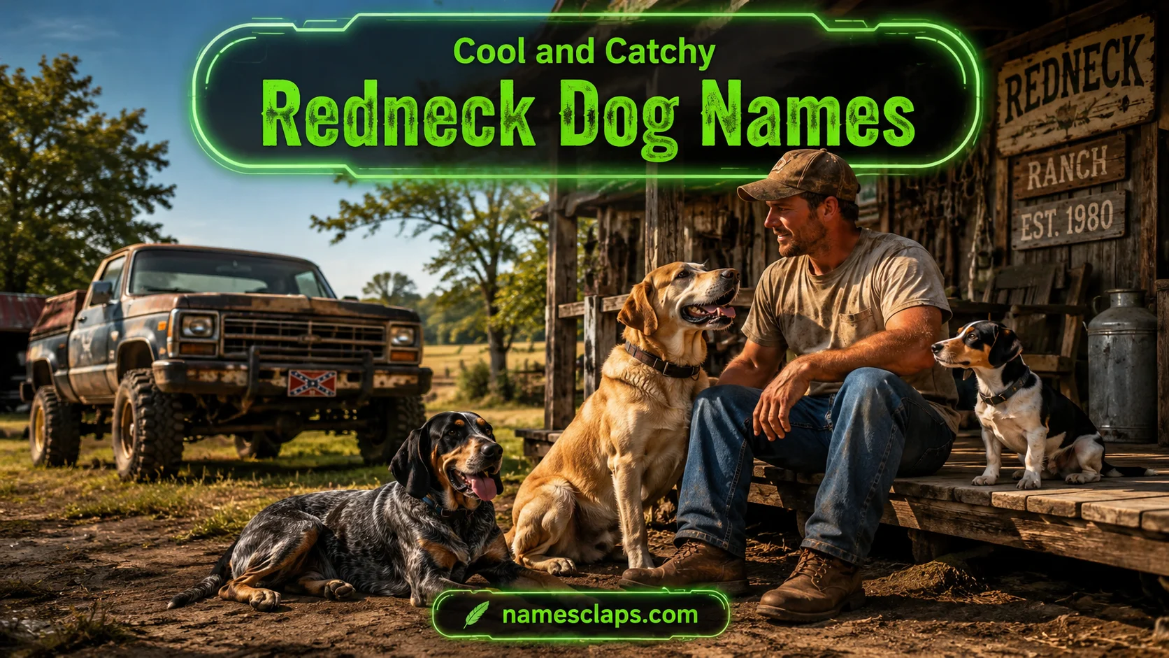 Cool And Catchy Redneck Dog Names