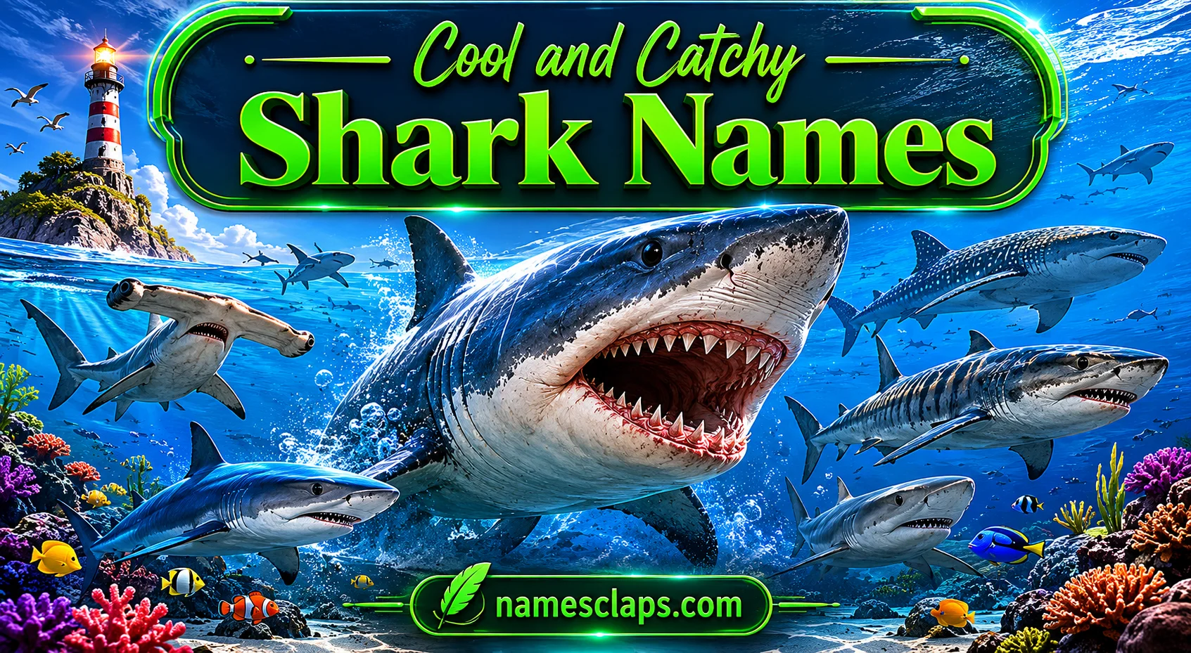 Cool And Catchy Shark Names