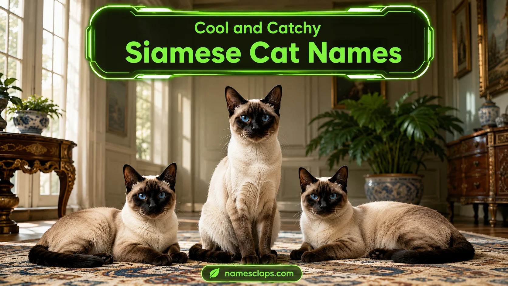 Cool And Catchy Siamese Cat Names