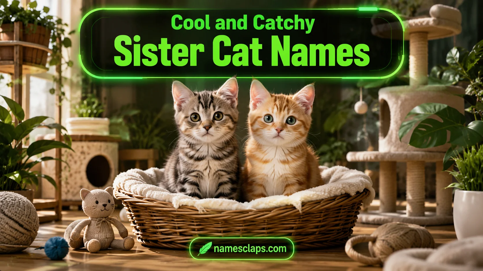 Cool And Catchy Sister Cat Names