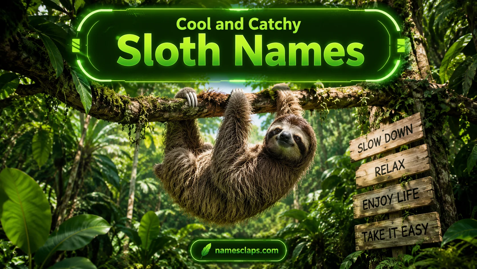 Cool And Catchy Sloth Names
