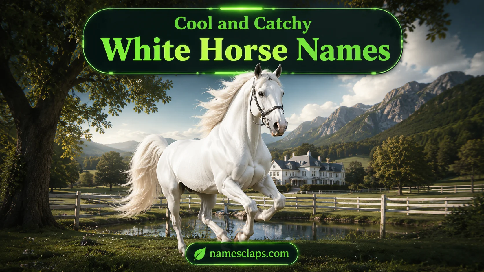 Cool And Catchy White Horse Names