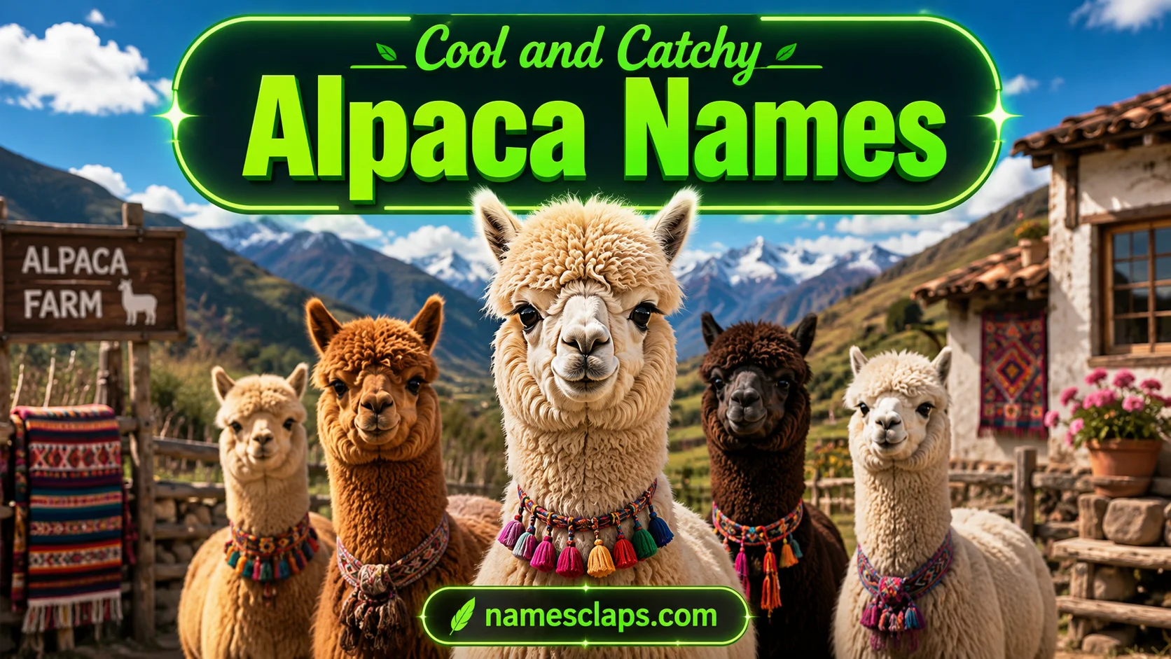 Cool And Catchy Alpaca Names