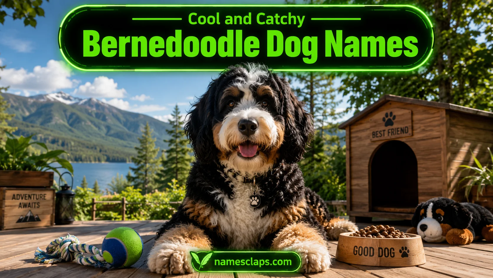 Cool And Catchy Bernedoodle Dog Names