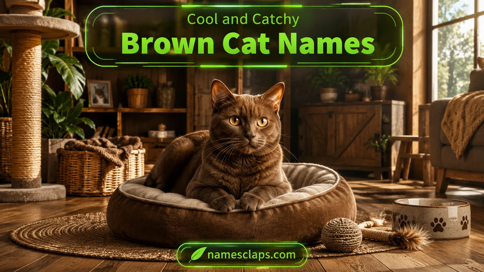 Cool And Catchy Brown Cat Names