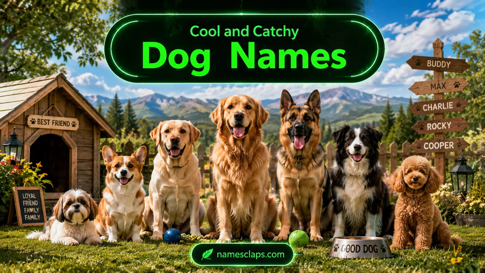 Cool And Catchy Dog Names