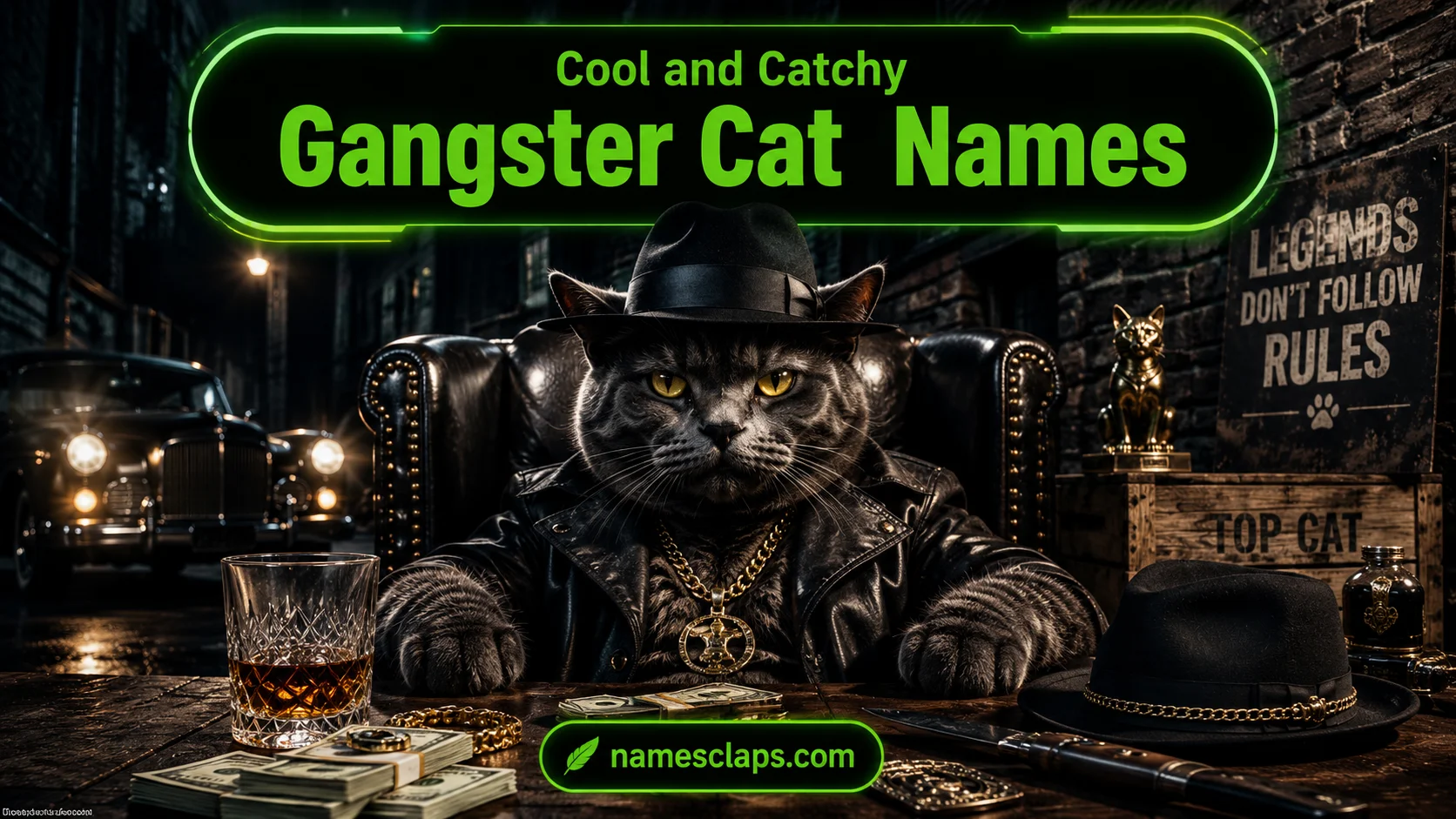 Cool And Catchy Gangster Cat Names