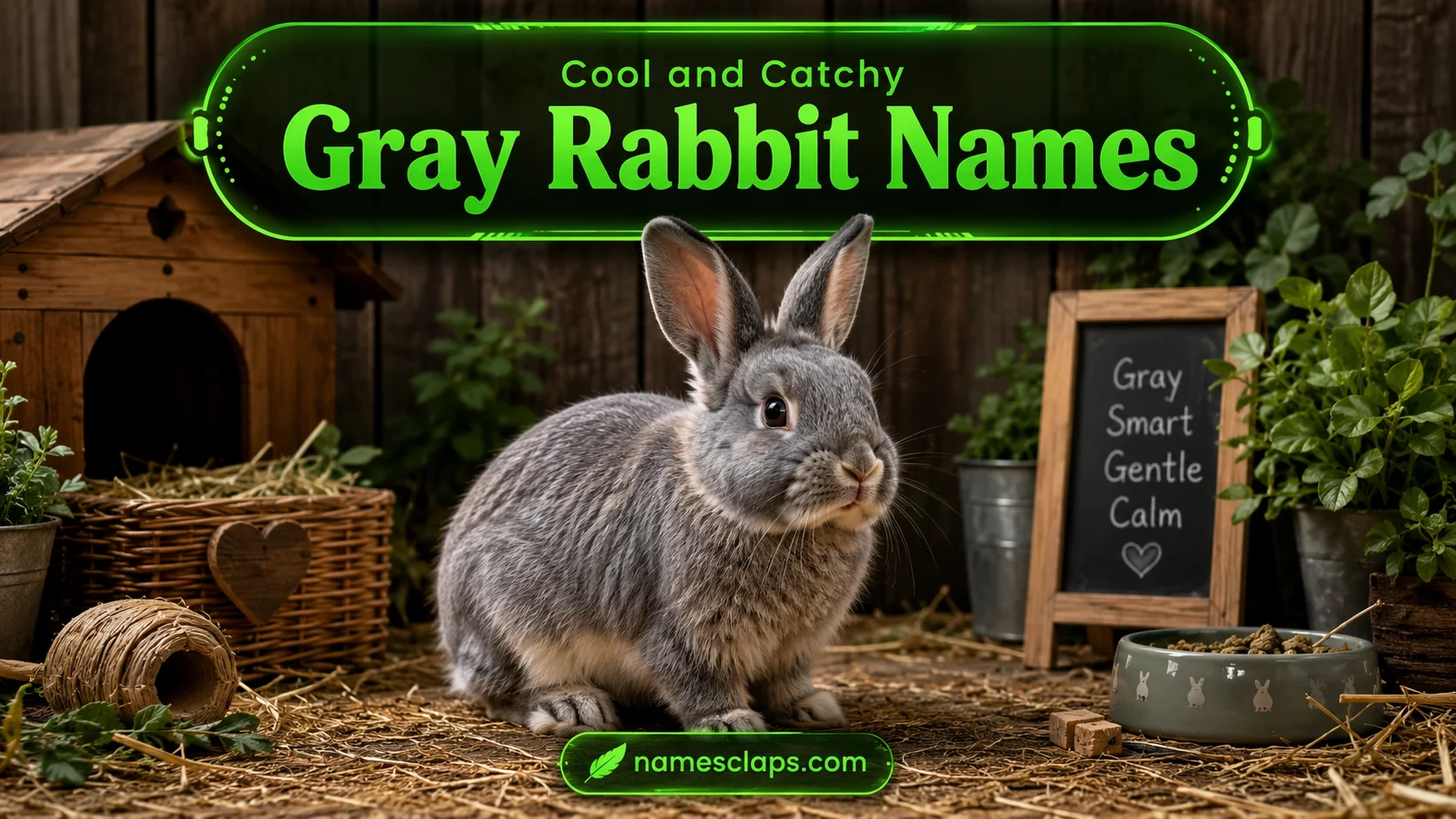 Cool And Catchy Gray Rabbit Names
