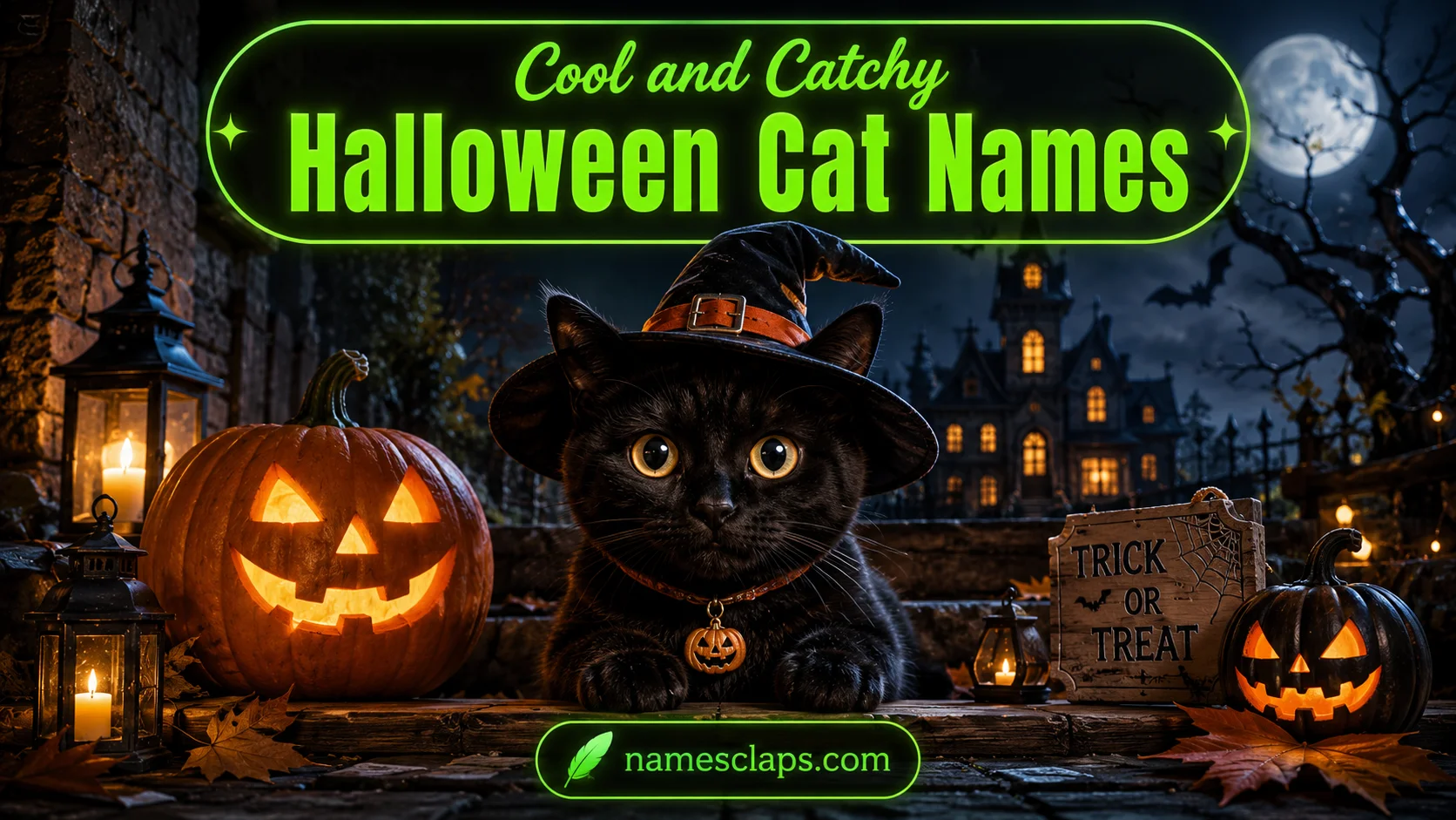 Cool And Catchy Halloween Cat Names