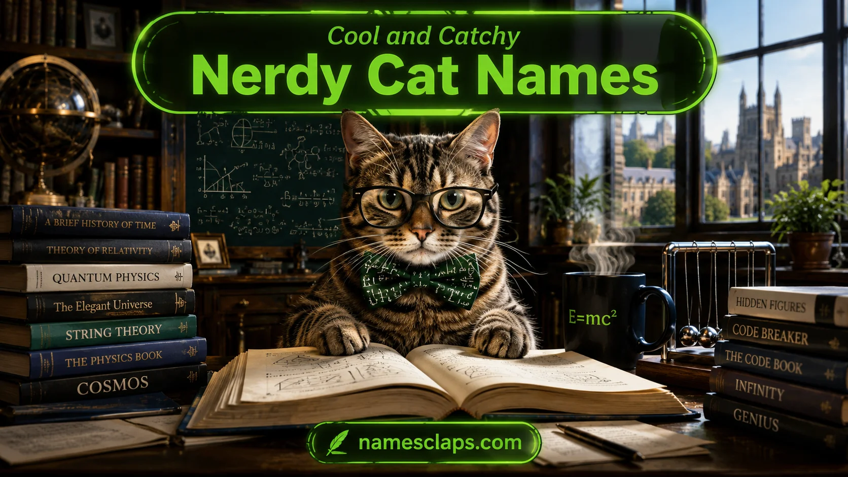 Cool And Catchy Nerdy Cat Names