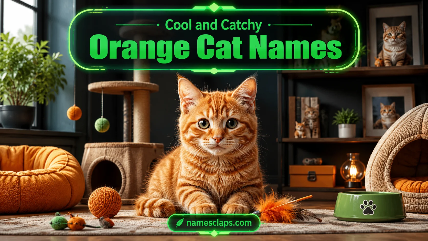 Cool And Catchy Orange Cat Names