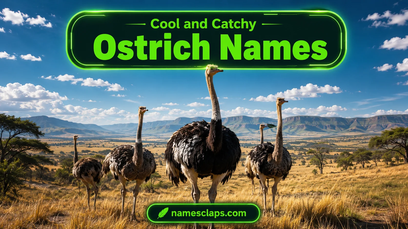 Cool And Catchy Ostrich Names