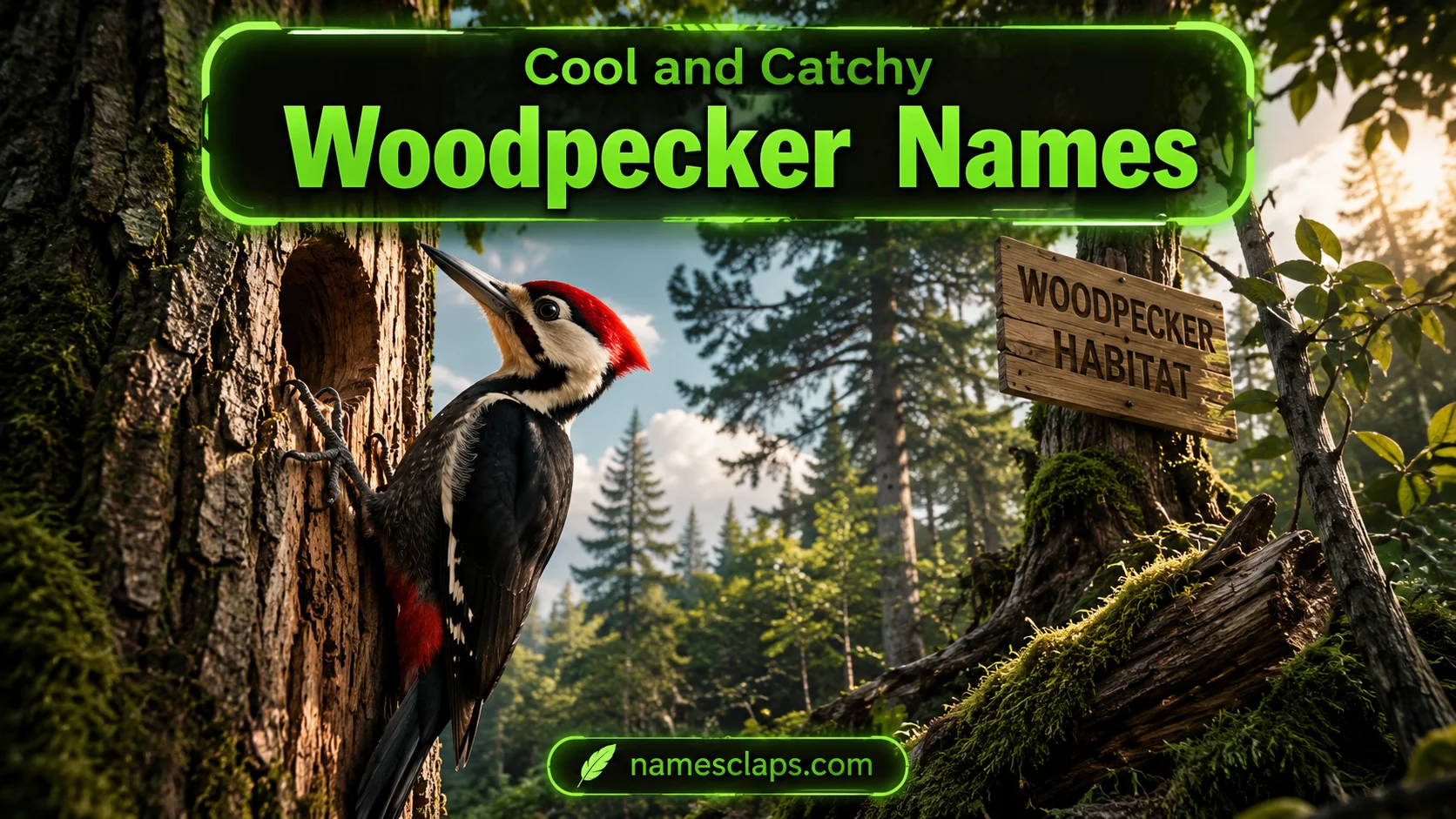 Cool And Catchy Woodpecker Names