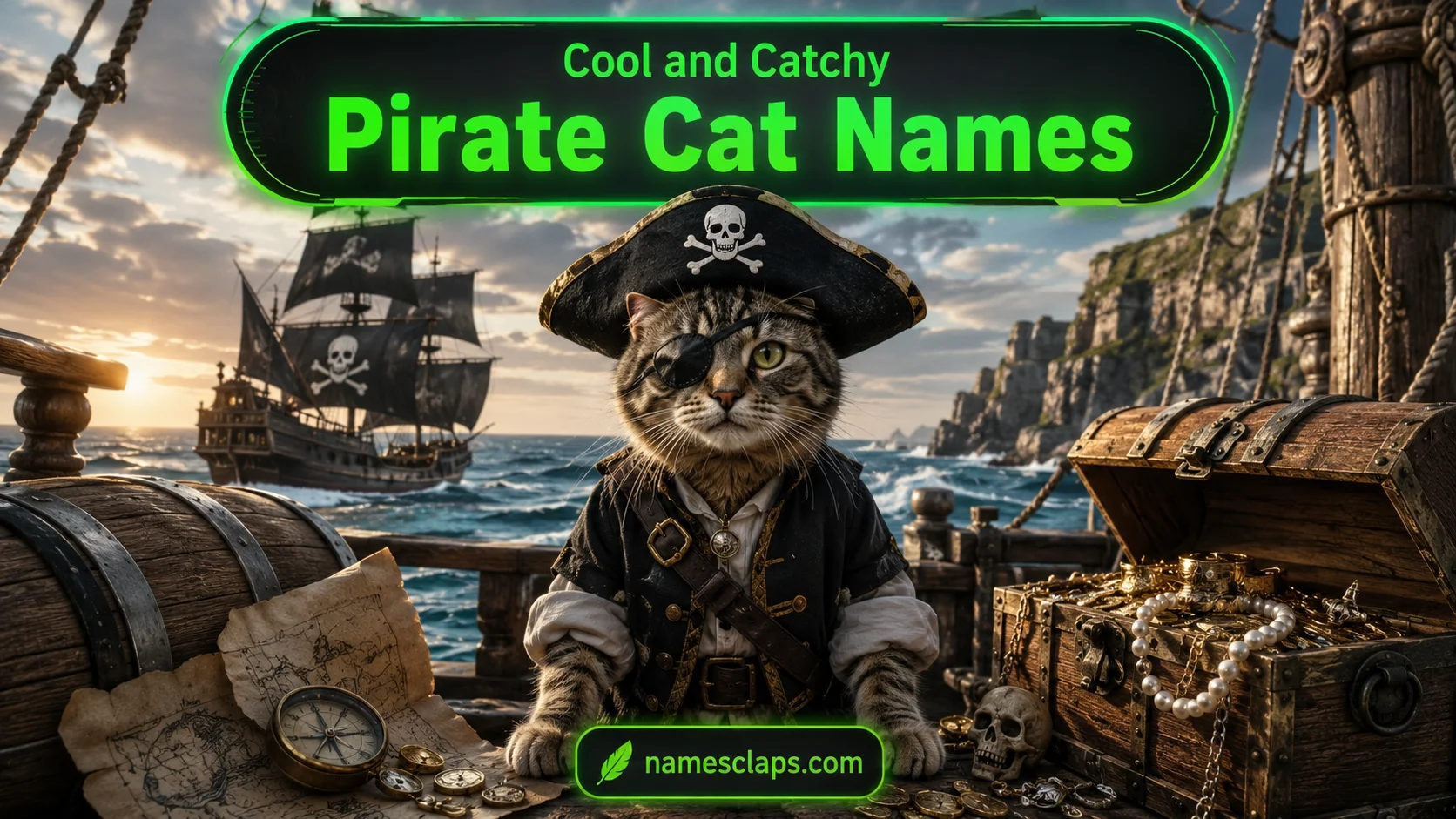 Cool And Catchy Pirate Cat Names
