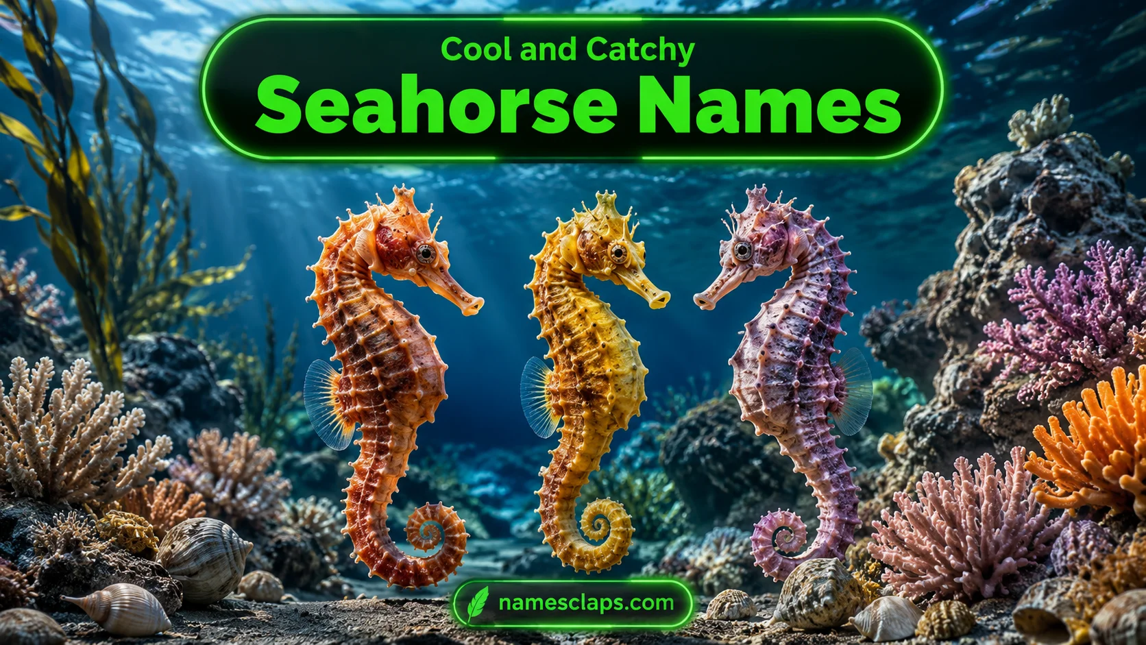 Cool And Catchy Seahorse Names