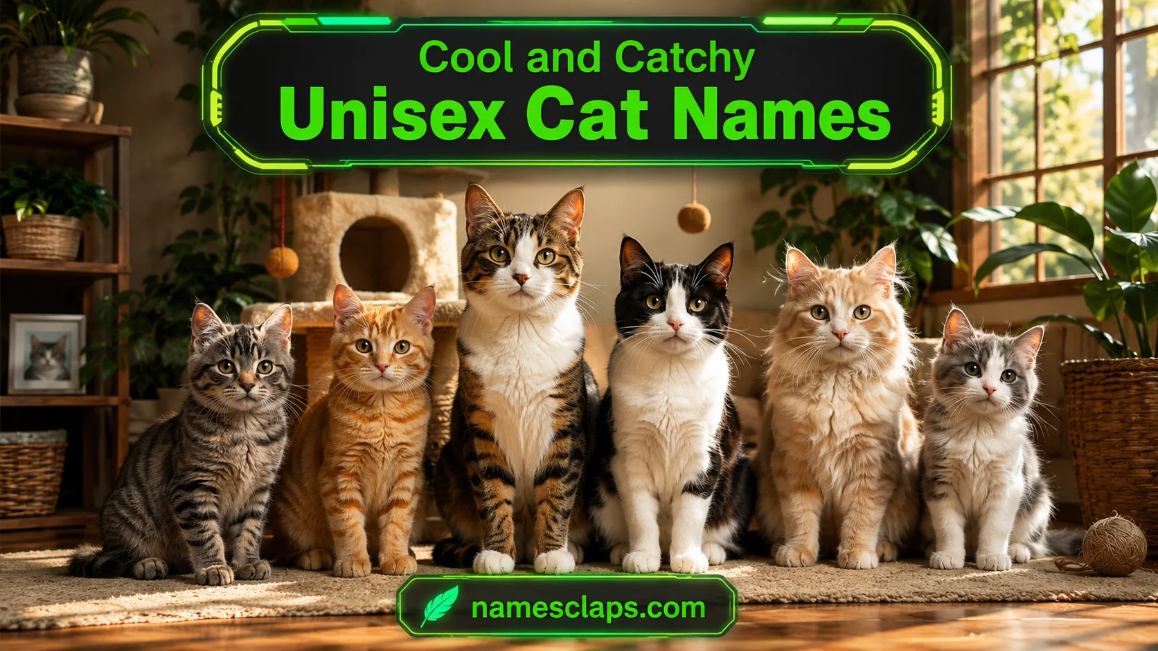 Cool And Catchy Unisex Cat Names